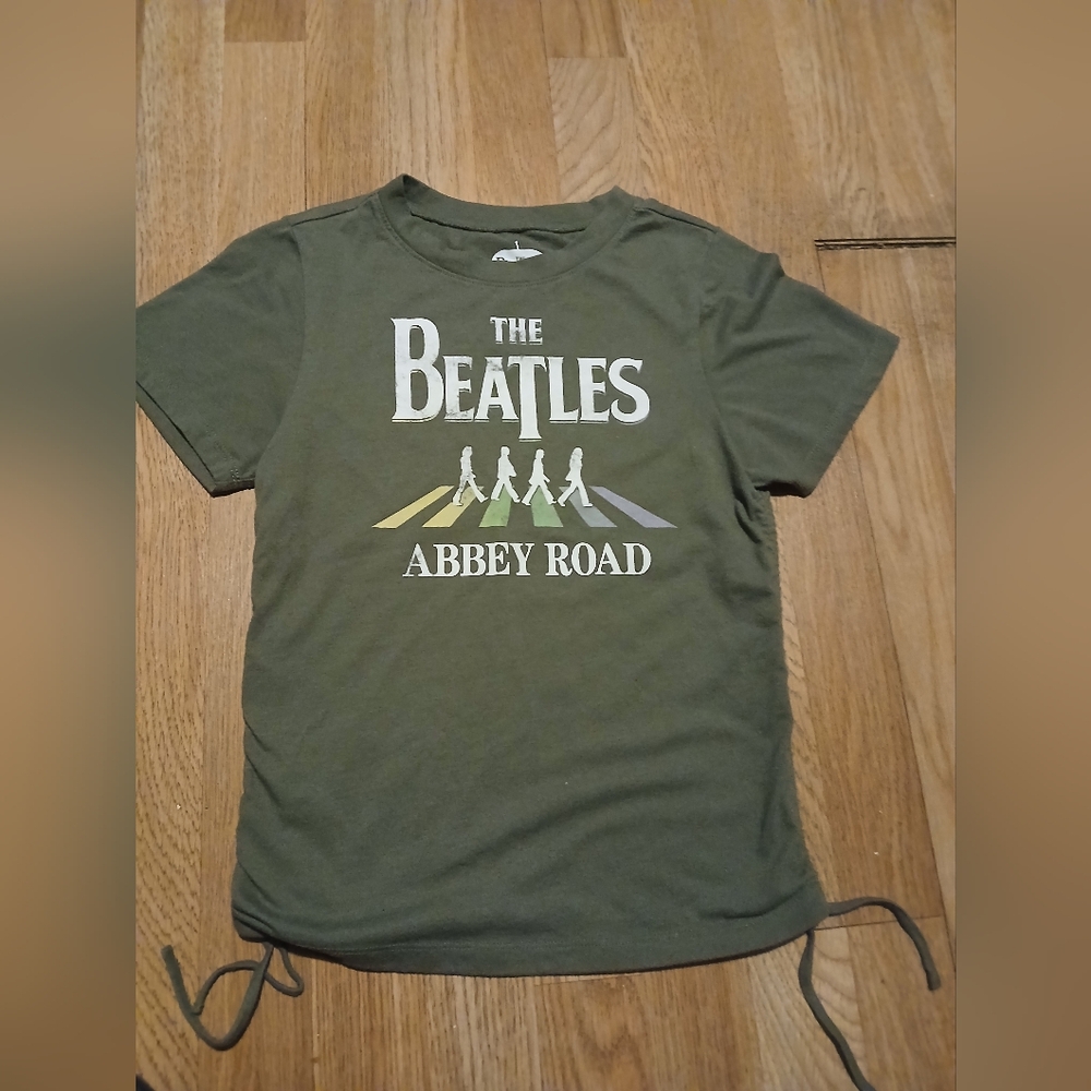 The Beatles Abbey Road women's Small T-Shirt - w/ side drawstrings
